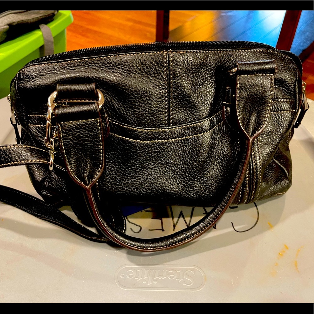 Small hand bag. Black leather. Great condition.